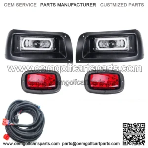 New ListingCLUB CAR DS LED LIGHT KIT ADJUSTABLE HEADLIGHT/TAIL LIGHT FOR 93+ G&E GOLF CART