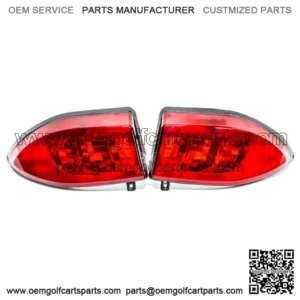 LED Tail Light Kit 2x 12V Rear Taillights for Club Car Precedent Golf 2004 &Up