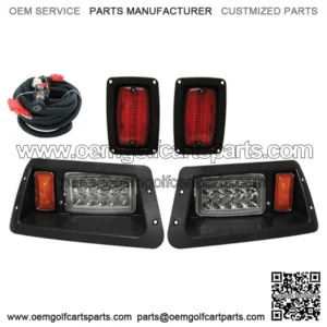 Yamaha G14, G16, G19, G22 Golf Cart LED Headlight and Tail Light Kit