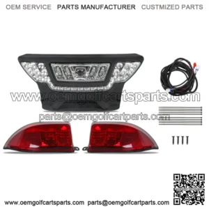 12V Basic Edition LED Headlight/Tail Light Kit For Club Car Precedent 2004-2008