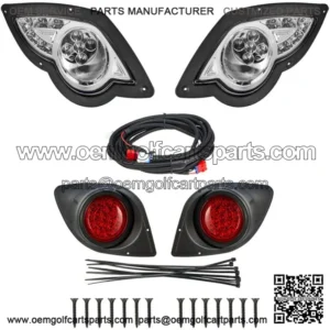 FITS For Yamaha G29/Drive Golf Cart LED Headlight & LED Tail Light Kit 2007-2022