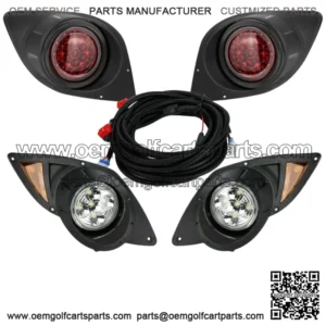 Golf Cart LED Headlight & Tail Light Kit For Yamaha Drive G29 Gas/Electric 07-UP