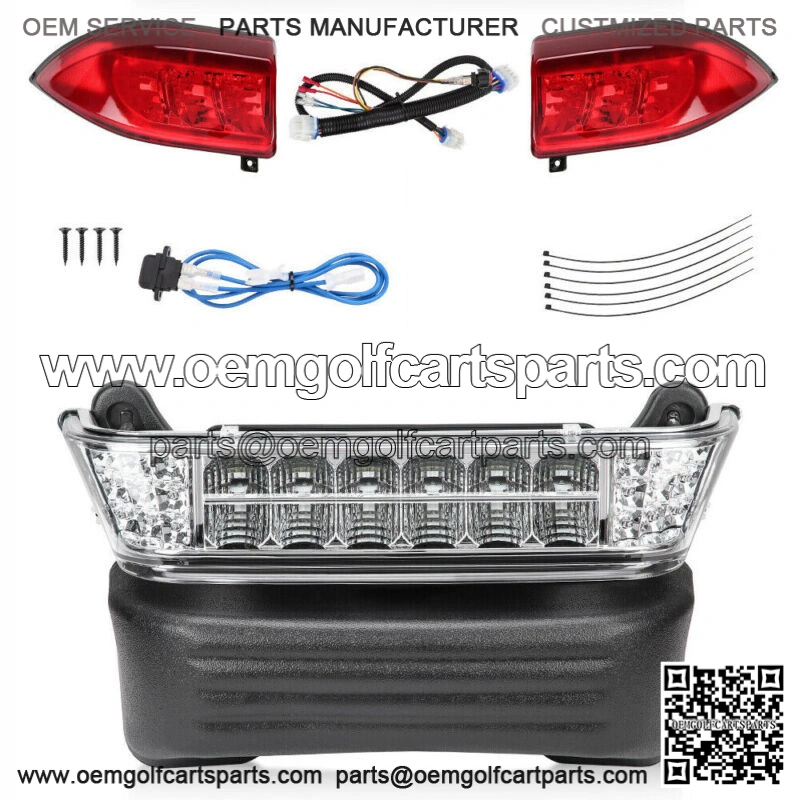 For Club Car Precedent Golf Cart LED Headlight & Tail Light Kit Electric 2004-08