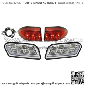 Club Car Tempo Golf Cart FULL LED Headlight Tail Light Kit with Accent Lights