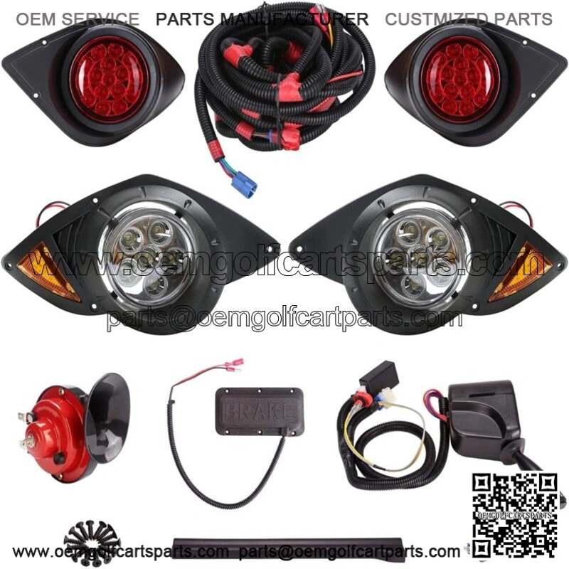 Golf Cart LED Headlight Tail Light Kit for Yamaha G29 Drive 07+ Golf Cart