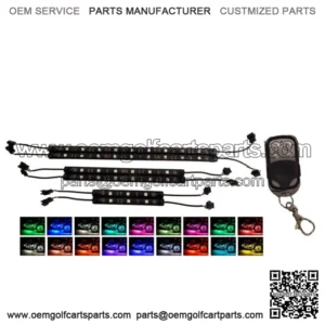 LED Custom Golf Cart Lighting Under Glow Neon Lights Kit for Caddy Club Car EZGO