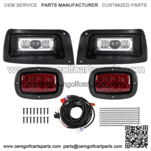 For 1993+Club Car DS LED Light Kit Headlights/Tail Lights G&E Golf Cart Lamp