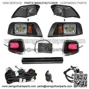 Hi-Low Beam Deluxe light kit Fits EZGO TXT LED pre 2013  12-48V  With Brake Pad
