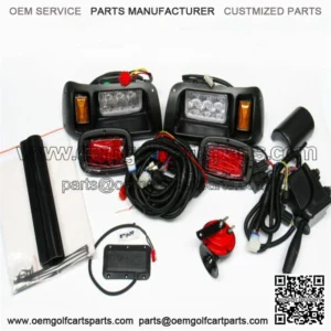 PMC's Deluxe LED Street Legal Light And Accessory Kit For Club Car DS 1993+