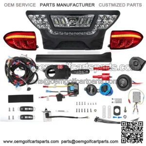 Upgraded Golf Cart Light Kit,Deluxe Plus LED Headlight & Tail Light Kit