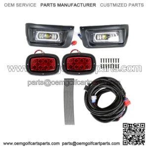 For Club Car DS Golf Cart FULL LED Headlight & Tail Light Kit 1993+ Gas&Electric