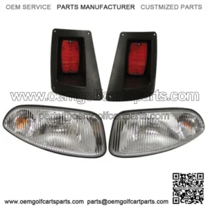 EZGO RXV Golf Cart Headlight & Tail Light Kit 2008-UP Gas and Electric