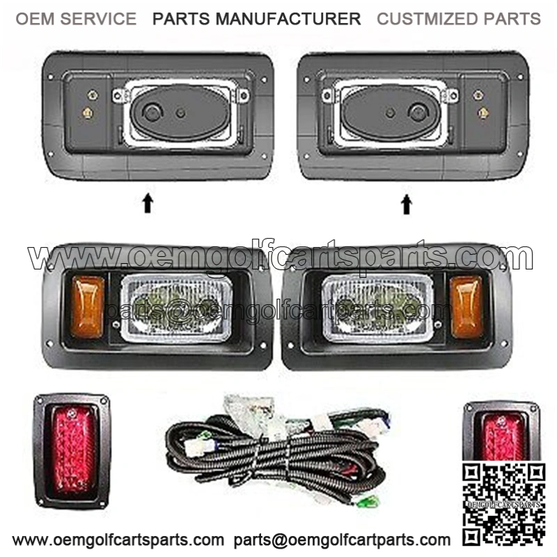 LED Light Kit Fits Club Car DS 1993+ Gas & Electric (12-48V)