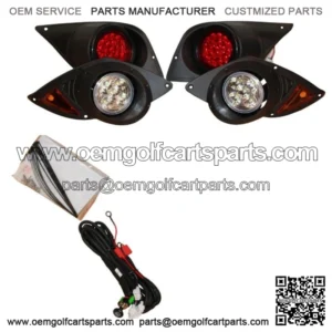Yamaha Drive Golf Cart FULL LED Headlight and Tail Light Kit 2007-2016