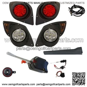 Yamaha G29 DRIVE Golf Cart LED Headlight & Tail light Kit Deluxe Street Package