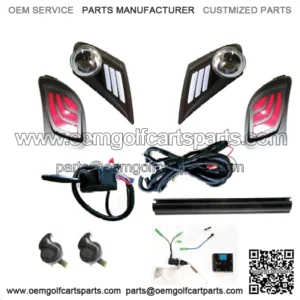 2017+ Yamaha Drive2 Full LED Deluxe / Street Legal Light Kit Golf Cart Carts Car