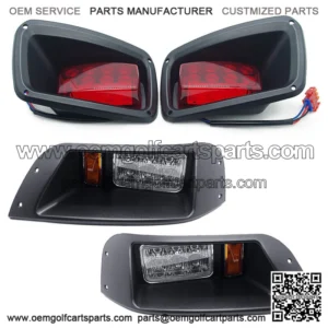 For EZGO TXT Golf Cart LED Headlight & Taillight Kit 96-13 Gas and Electric NEW