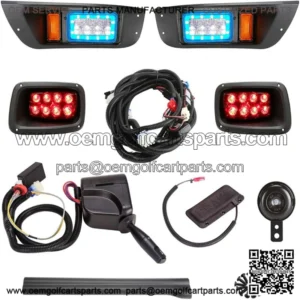 EZGO TXT Premium Color RGB Light & Horn Kit Fits: Gas & Electric Models NEW