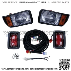 For Club Car DS Golf Cart Headlight & Tail Light Kit 1993-UP Gas and Electric