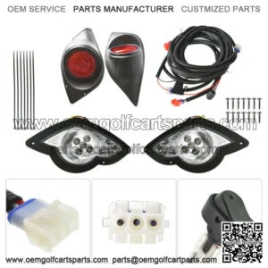 Golf Cart LED Light Kit Headlight + Tail Light Set For Yamaha Drive 2007-UP
