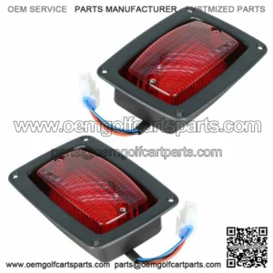 2 LED 3 Wire Taillights Golf Cart LED Tail Light Kit For Club Car 1982+ DS