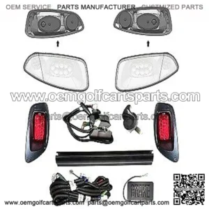 Hi-Low Beam light kit Fits EZGO RXV 2016+ 12-48V With Brake Pad