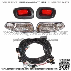 EZGO RXV 08-15 LED Deluxe Light Kit Street Legal + horn, head and tail lights