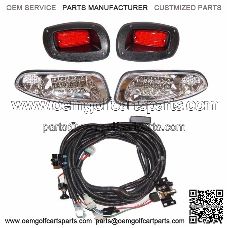 EZGO RXV 08-15 LED Deluxe Light Kit Street Legal + horn, head and tail lights