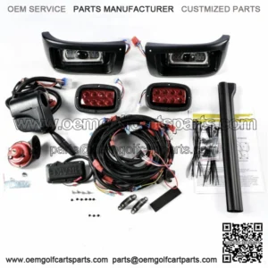 Deluxe For Club Car DS LED Light Kit Turn Signals Brake Light Horn Street Legal