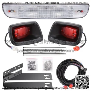 For EZGO TXT Golf Cart LED Headlight Tail light Kit Deluxe Street Package 96-13