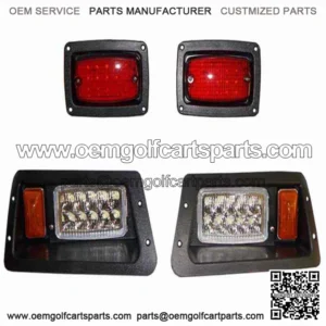 Yamaha G14, G16, G19, G22 Golf Carts Deluxe LED Light Kit Headlight/Taillight