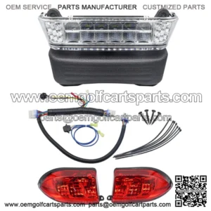 FIT Club Car Precedent MODEL Golf Cart LED Headlight & Tail Light Kit 2004-2008