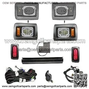 Hi-Low Beam light kit fits Club Car DS 2008+ 12-48V With Brake Pad