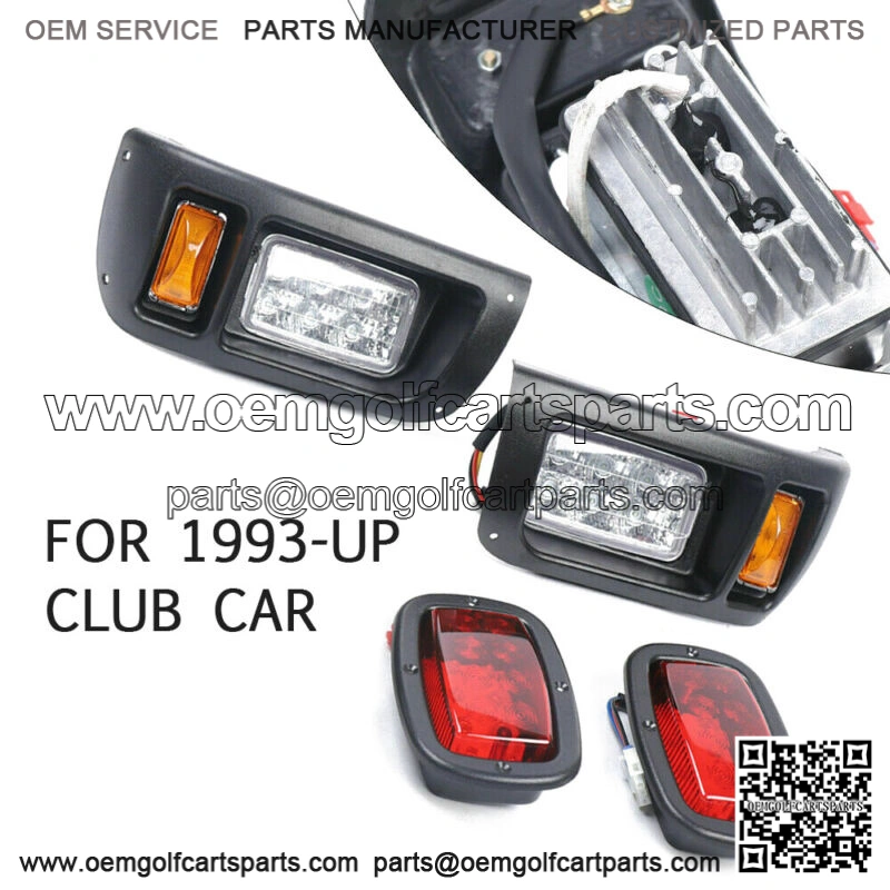 For Club Car DS Cart LED Headlight & Tail Light Kit 1993-UP Gas & Elec US STOCK