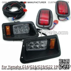 FOR YAMAHA G14 G16 G19 G22 LED HEAD LIGHTS & LED TAIL LIGHTS GOLF CART LIGHT KIT