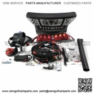 Deluxe Golf Cart LED Headlight Tail Light turn signal kit for Club Car Precedent