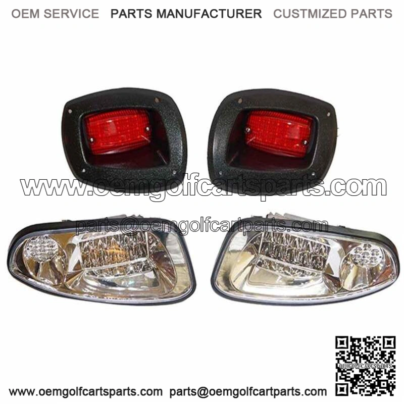 LED Light Kit for EZGO RXV Golf Carts include LED Headlight/Taillights
