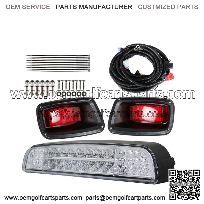 For EZGO TXT (96-13) Golf Cart LED Light Bar Kit with LED Taillights USA
