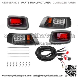 Fit For EZGO TXT Golf Cart Light Kit Basic LED Headlight Taillight 1996-2013