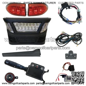 LED Light Bar Kit, Club Car Precedent, Elec 08.5+, 12-48V, Deluxe Linkage