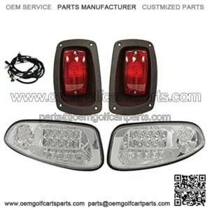Light Kit w/ Plug & Play Harness, LED Factory, Fits E-Z-Go RXV 2016-21