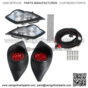For Yamaha Drive LED Headlight & Tail Light Kit Set Golf Cart 2007-2014 15 16