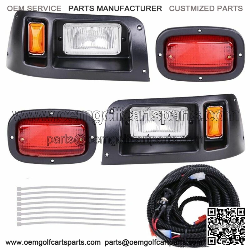 For Club Car DS Cart FULL LED Headlight & Tail Light Kit 13.5W 12V