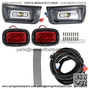 For Club Car DS Golf Cart FULL LED Headlight & Tail Light Kit 1993+