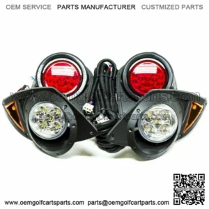 For Yamaha G29 Drive Golf Cart LED Headlight & Tail Light Kit 2007-Up Gas&Elec.