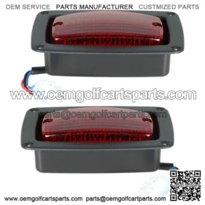 NEW for Club Car DS 2 Golf Cart LED Tail Lights 3 Wire Rear Taillights Pair