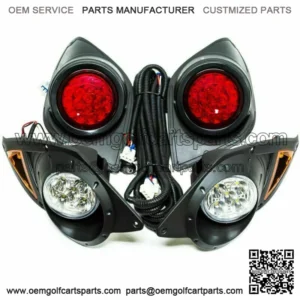 LED Headlights & Tail Lights Kit Golf Cart for Yamaha Drive G29 2007-UP Gas/Elec