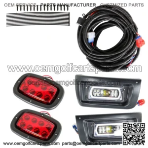 New FULL LED Headlight & Tail Light Kit For 1993+ Club Car DS Golf Cart Gas&Elec