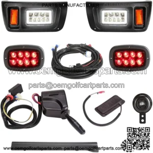 Club Car DS Premium LED Light & Horn Kit NEW Fits Gas & Electric 1993+ 12V Input