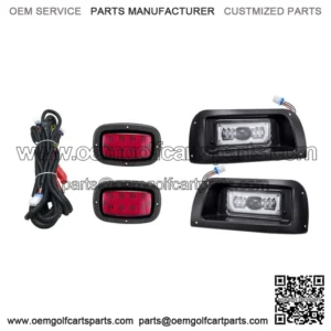 For G&E Golf Cart Club Car DS LED Light Kit Adjustable Headlights / Tail Lights